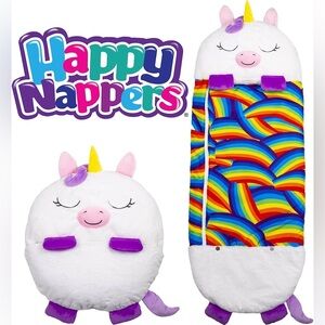 White Unicorn Happy Nappers Pillow & Sleepy Sack